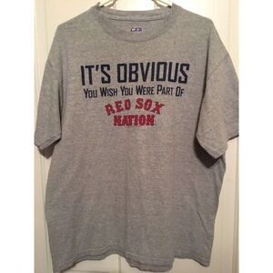 BOSTON RED SOX "IT'S OBVIOUS" SIZE LARGE T-SHIRT